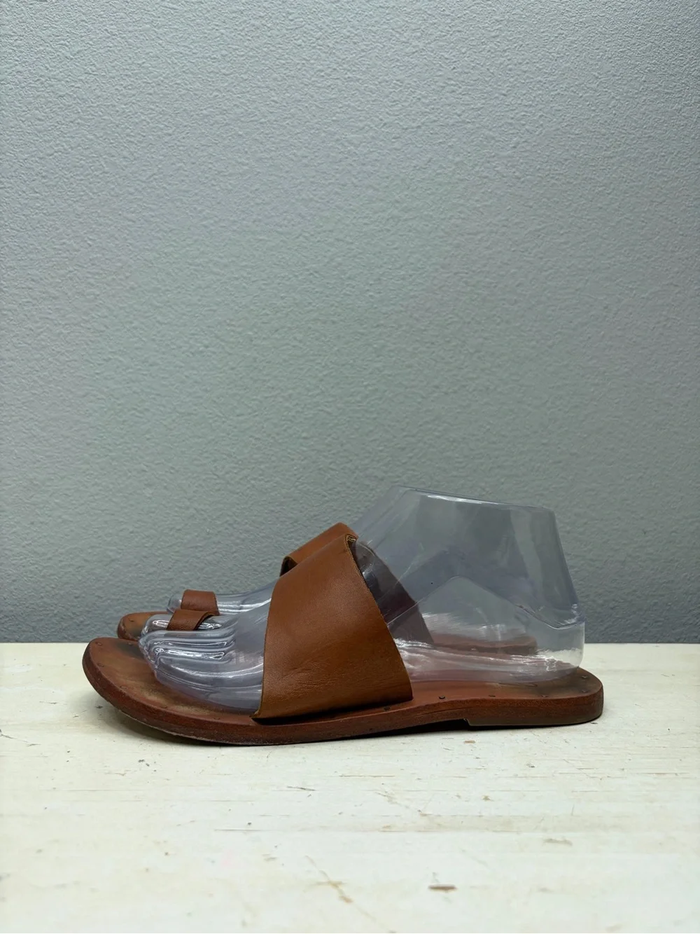 Beek Brown Leather Finch Sandals Size 8